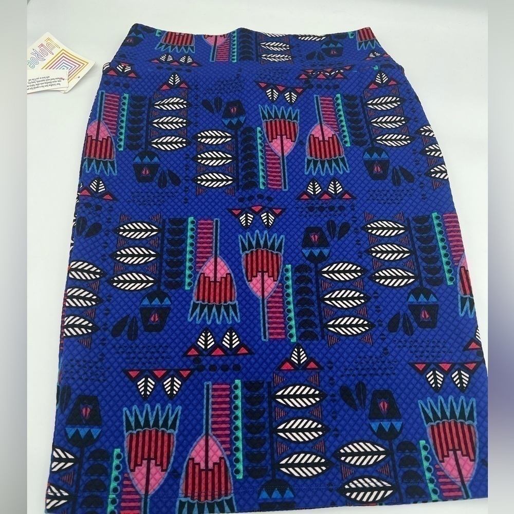 Lularoe Cassie Feather Aztec Tribal Print Pencil Skirt Women’s Size S